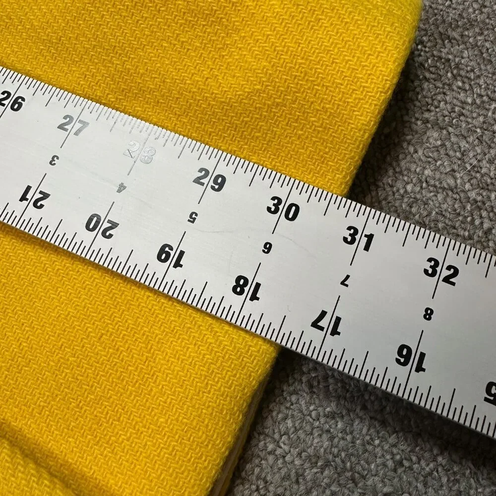 J. Crew Stadium Cloth Wool Nello Gori Winter Coat Yellow Full Zip Size 0 Petite - Picture 6 of 8